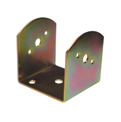 Staffa supporto a U per travi in legno lamellari, montaggio a muro o pilastri - Immagine 1 di 2