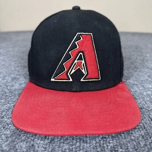 Arizona Diamondbacks SnapBack Hat Fanatics Mens Black Red MLB Baseball Adult - Picture 1 of 7