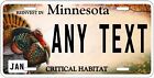 Minnesota Any Text Vintage License Plate Tag Personalized Auto Car Bicycle ATV