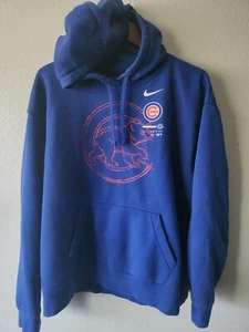 Chicago Cubs Mens Nike Legacy Performance THERMA Pullover Hoodie - 2XL - Picture 1 of 4