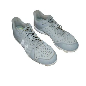 Under Armour Leadoff Low RM Baseball Cleats Men's Size 12 Gray Leather Summer - Picture 1 of 11