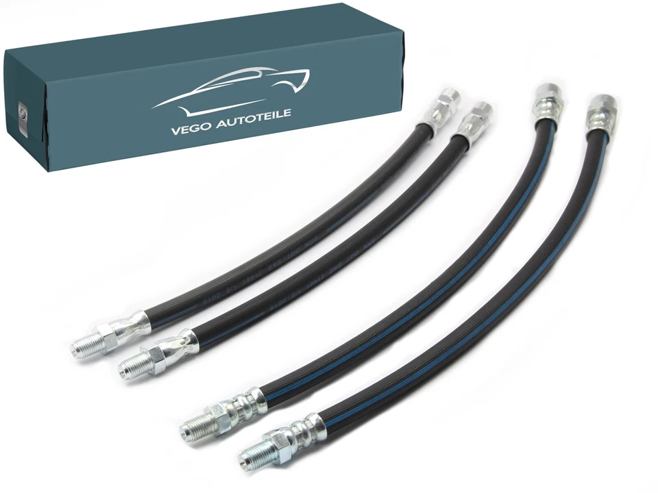 BREMSSCHLAUCH BREMSSCHLÄUCHE MERCEDES KOMPLETT W201 W124 W126 R129 R107 4x VEGO - Bild 1 von 1