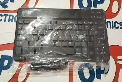 10" Slim Wireless Bluetooth Keyboard For Apple iMac iPad Android Phone Tablet UK - Image 1 of 2