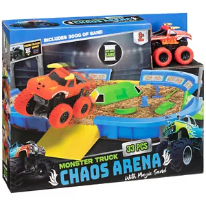 Neu Monster Truck Chaos Arena komplett mit magischem Sand, erleben Sie authentisch 33 Stck. - Bild 1 von 1