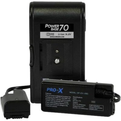Core SWX PowerBase 70 Battery for Panasonic AF100 & HMC Cameras (24" Cable) - Image 1 of 2