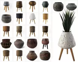 Macetas grandes macetas compuestas - plantas reales o artificiales diseño de hojas Reino Unido - Imagen 1 de 130