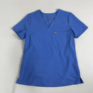 Figs Women’s Blue Catarina One Pocket Scrub Top Size Small FW1000 Medical - Picture 1 of 8