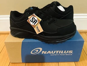 Calzado de seguridad Nautilus para mujer protector punta compuesta EH zapato de trabajo atlético talla #8M - Imagen 1 de 10