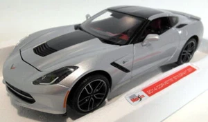 Maisto 1/18 scale Diecast - 38132 2014 Corvette Stingray Z51 Silver signature - Picture 1 of 5
