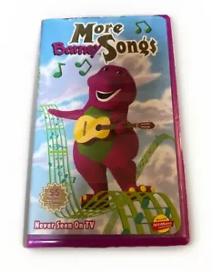MORE BARNEY SONGS, VHS, NEVER SEEN ON TV CLAM SHELL RARE 55 MINS 23 SONGS - Picture 1 of 4