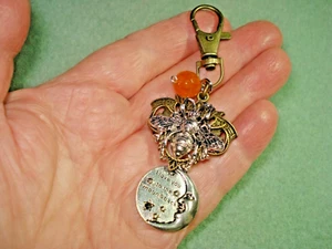 3 3/4" Long Queen Bee & "I Love You to the Moon & Back" Charm Drop Dangle Glitz - Picture 1 of 8