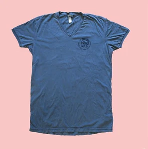 Diesel Y2K Logo Grey Tshirt Gray 2000s Classic Mohawk Logo V Neck Top Grunge - Picture 1 of 5