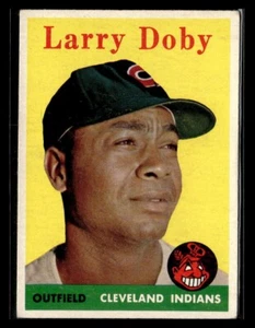1958 Topps Baseball #424 Larry Doby Card - EX                        #5438 - Picture 1 of 2