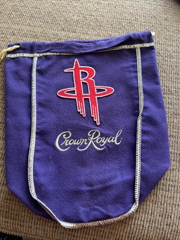 NBA  Houston Rockets Tribute Bag CROWN ROYAL BAG 1 Liter Cover