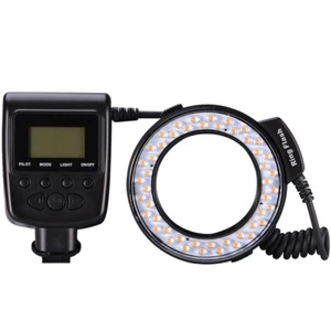 New Macro LED Ring Flash Light RF 550D For Nikon Canon Olympus Fuji DSLR CamerWo - Picture 1 of 14