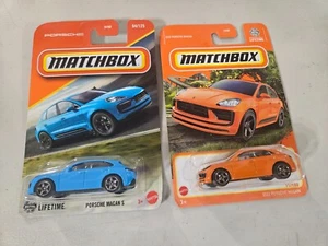 Matchbox Porsche Macan S #67/125 blau 2025 & 2022 Macan Lot - Bild 1 von 11