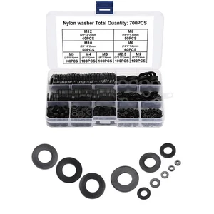 Nylon Flat Washers For Automotive Repair Wear Resistant Leak Prevention - Picture 1 of 9