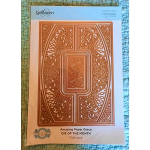 Spellbinders Large Die of the Month Februar 2019 Amazing Paper Grace Neu - Bild 1 von 3
