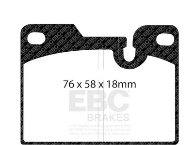 Juego de pastillas de freno traseras para Porsche 944 1983-1989 EBC 37672HHSX 1984 1985 1986 1987 Foto 1 de 4