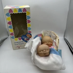 1984 Goo Goo Kids Hand Puppet Baby Gabriella Vintage Boxed Tag Infant Basket Toy - Picture 1 of 8