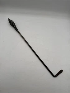Vintage Feuer Kamin Schürhaken mit Spiralfedergriff 18,5" lang - Bild 1 von 10