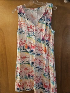 Tommy Bahama Rainbow Splash Split-Neck Swim Dress - Women's Large worn once - Picture 1 of 5