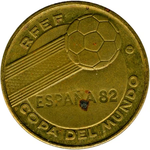☆ SPAIN 1982 ☆ 12th FIFA WORLD CUP • URUGUAY's 1930 & 1950 WINNER ☆ TOKEN ☆C6566 - Picture 1 of 4