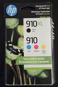 Oryginalny wkład atramentowy HP 910XL i 910 4-pak | do Officejet Pro 8600 | Exp 2/27 - Zdjęcie 1 z 5