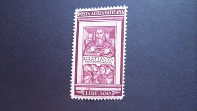 Ciudad del Vaticano Sc.# C20 Como Nuevo Ligeramente Bisagras MLH - Alto Valor: 300 Liras Gratianus Foto 1 de 3