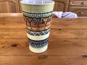 Studio Pottery Vase Stamped - Picture 1 of 3