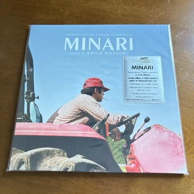 Emile Mosseri MINARI soundtrack LP 180g TRANSLUCENT BLUE VINYL 1403 of 2000 NEW - Image 1 of 4