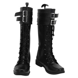 The Christmas Chronicles Santa Claus Cosplay Costume Shoes Black High Boots - Picture 1 of 4