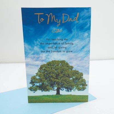 Tarjeta de felicitación del día del padre Dad Family American Greetings con sobre Nuevo de Lote Antiguo Foto 1 de 4