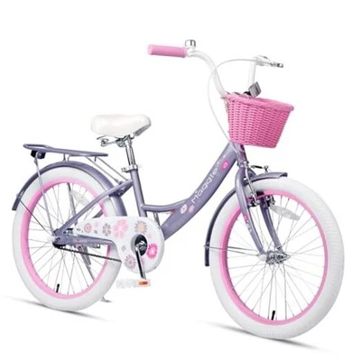  Bicicleta Maggie Niñas, Bicicleta Niños 12-20 Pulgadas Púrpura 20 Pulgadas Con Soporte y Pata de Cabra Foto 1 de 4