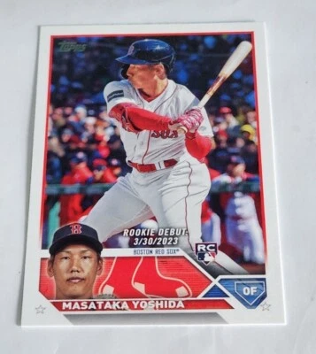 2023 Topps Update Masataka Yoshida Rookie Debut RC Insert Parallel #US5 - Image 1 of 2