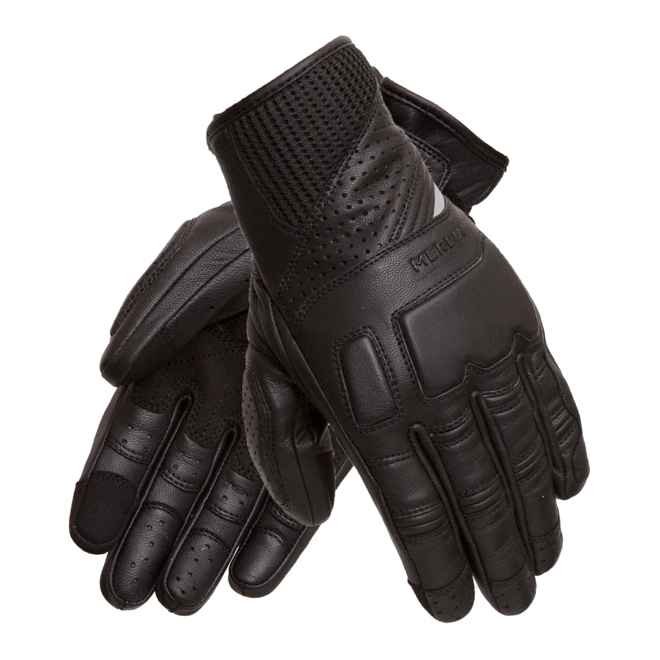 Guantes de motocicleta Merlin Salado Explorer - cuero de cabra/certificado CE Foto 1 de 1