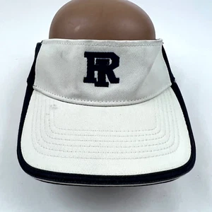 Rhode Island Tennis Visor Hat Cap Strap Back White Blue Adult Men Embroidered - Picture 1 of 9