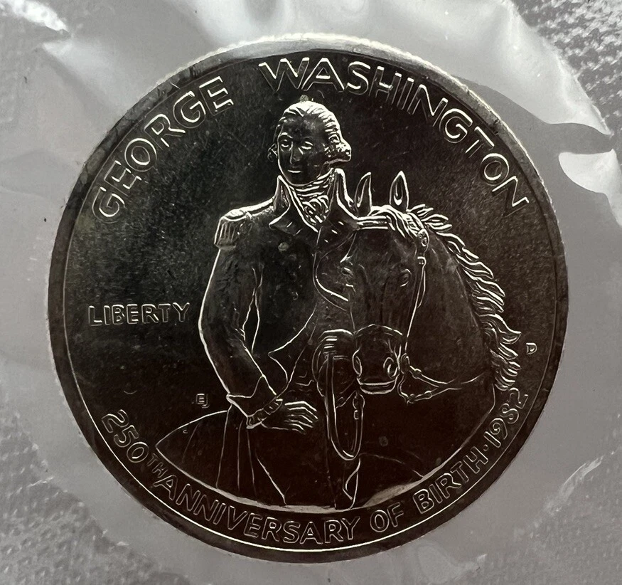 George Washington Commemorative 1982 D 1st 90% Coin Since 1964 Minted BU - Image 1 of 4