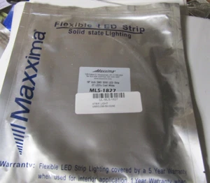 Tira autoadhesiva de LED Maxxima Mls-1827 18" SMD 5050 27 LED blanco frío nuevo en caja - Imagen 1 de 2