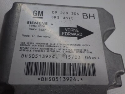 Centralina airbag Opel Astra G Cabriolet 09229304BH centralina airbag  - Immagine 1 di 3
