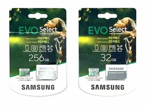 Samsung MicroSD, EVO Select, 256GB MicroSDXC 4K + BONUS 32GB con Micro Adattatore - Foto 1 di 2