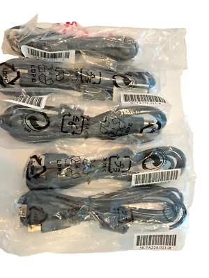 LOT OF 5  HP USB 2.0  printer scanner A-Male to B-Male 6' 50.7A224.011-R - Image 1 of 4