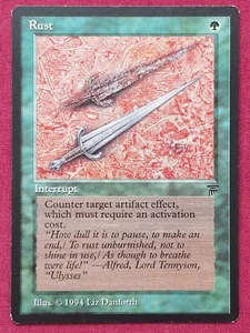 Magic The Gathering LEGENDS RUST green card MTG - Picture 1 of 2