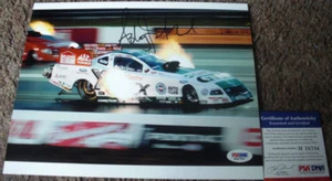 HOT!!! Ashley Force CASTROL GTX Signed NHRA 8x10 Photo #1 Funny Car PSA/DNA - Picture 1 of 2
