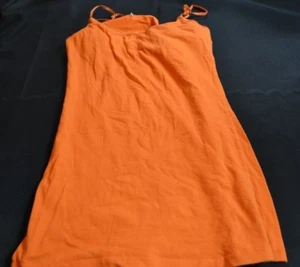 NEW Bozzolo Womens Solid Orange Sleeveless Tank Top Regular Size Medium Casual - Picture 1 of 3