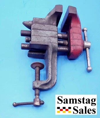 Винтажные настольные тиски Stanley USA Defiance 1209 в стиле ар-деко ширина челюстей 2 1/2 дюйма - Изображение 1 из 4