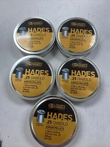 5 New Hades Diablo .25 Airgun Pellets 1500 Total - Picture 1 of 2