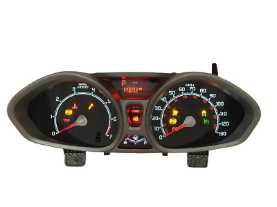 Speedometer Instrument Cluster Dash Panel Gauges 2011 Ford Fiesta 149,093 Miles - Image 1 of 3