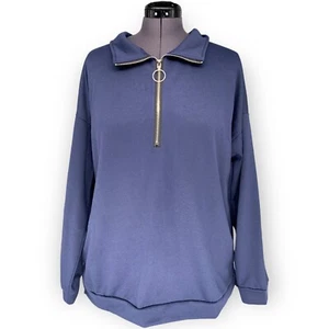 Pretty Garden Women's Causal 1/4 Zip Pullover Long Sleeve Sweatshirt Size XL - Picture 1 of 5