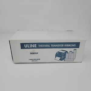 Pudełko 15 taśm termotransferowych ULINE S-19648 z żywicy biurkowej 2,52 cala x 244' - Zdjęcie 1 z 6